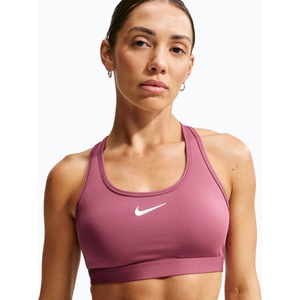 Nike Спортен сутиен Nike Swoosh pink smoke/white