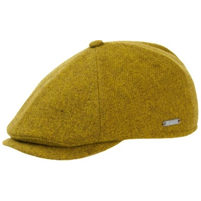 Pánská vlněná bekovka s podšívkou písková