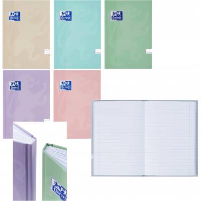 Oxford Zošit Touch Pastel A5 96L linajkový s okrajom pevná obálka