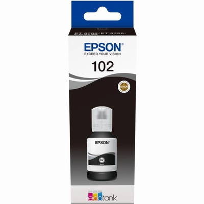 Epson 102 EcoTank черна мастилена касета 127 мл оригинална (C13T03R140)
