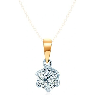Savicki Prívesok dvojfarebné zlato laboratórne diamanty SAVP34280 YW LGD 050