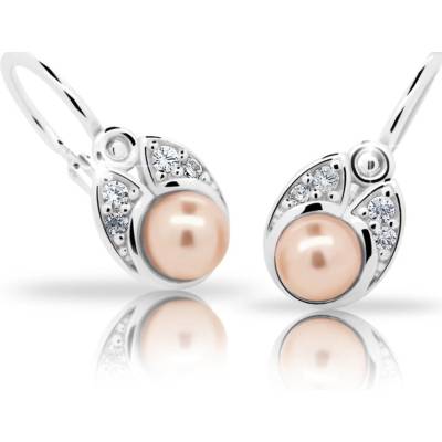 Cutie Jewellery náušnice C2254AG Peach striebro