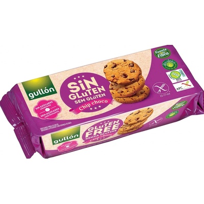GULLON Sušenky, s kousky čokolády, bezlepkové 130 g