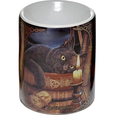 Lisa Parker Aroma lampa s kočkou a knihami design