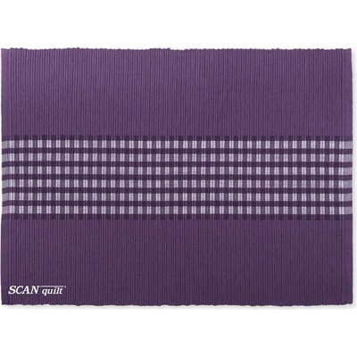 SCANquilt prostírání Rib fialovobílá 30x45cm