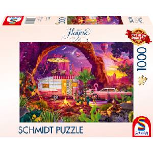 Schmidt Spiele Пъзел Schmidt от 1000 части - Къмпинг в пустинния рай (58574)