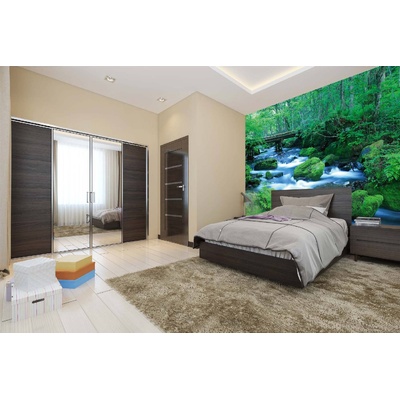 DIMEX ART Самозалепваща се флизелинова фототапета горски поток 375 x 250 см