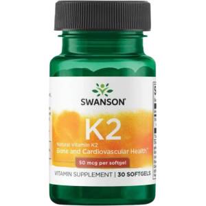 Swanson Natural Vitamin K2 50 mcg [30 Гел капсули]