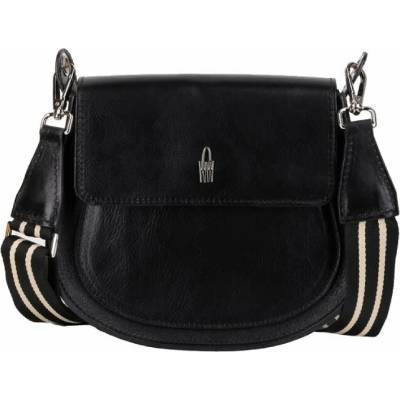 Wojewodzic dámska kožená kabelka crossbody čierna 31883/E/A01