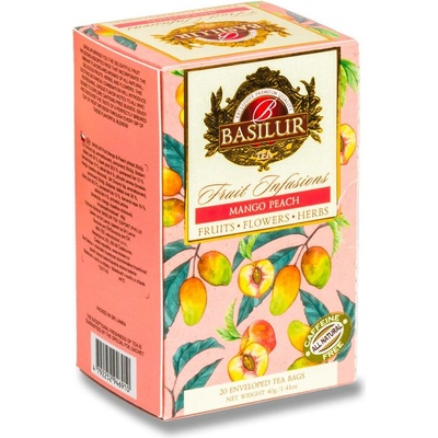 BASILUR Fruit Infusions Ovocný čaj bez kofeinu v sáčcích 20 x 2 g