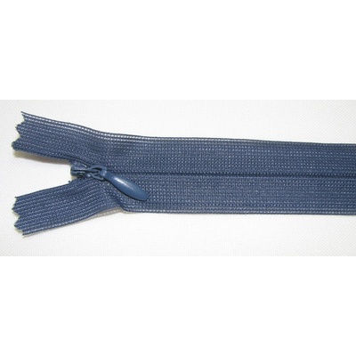 Zips krytý nedeliteľný 20cm tmavá oceľová