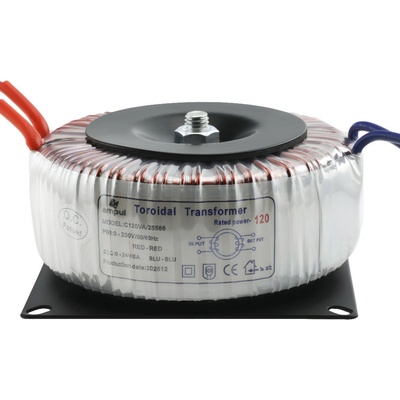 Toroidní transformátor, 24V AC, 5A, 120VA
