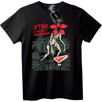 NOONEBRAND Тениска Демогоргон атака 50фт - 2XL, Black