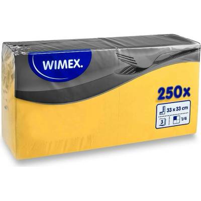Wimex Papírové ubrousky 33x33 cm 250 ks žluté