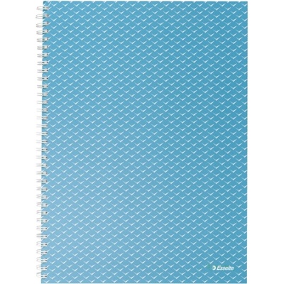 Esselte Colour "Breeze", тетрадка със спирала, А4, с подложки, синя (628481)