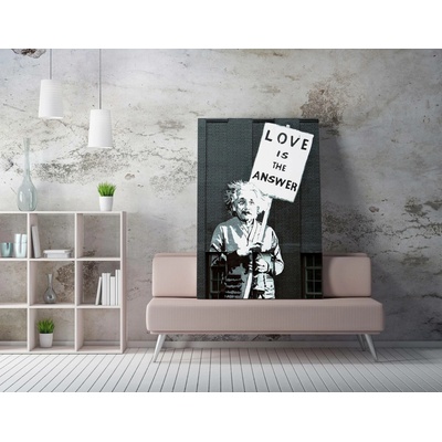 ASIR Nástěnný obraz EINSTEIN plátno 70 x 100 cm