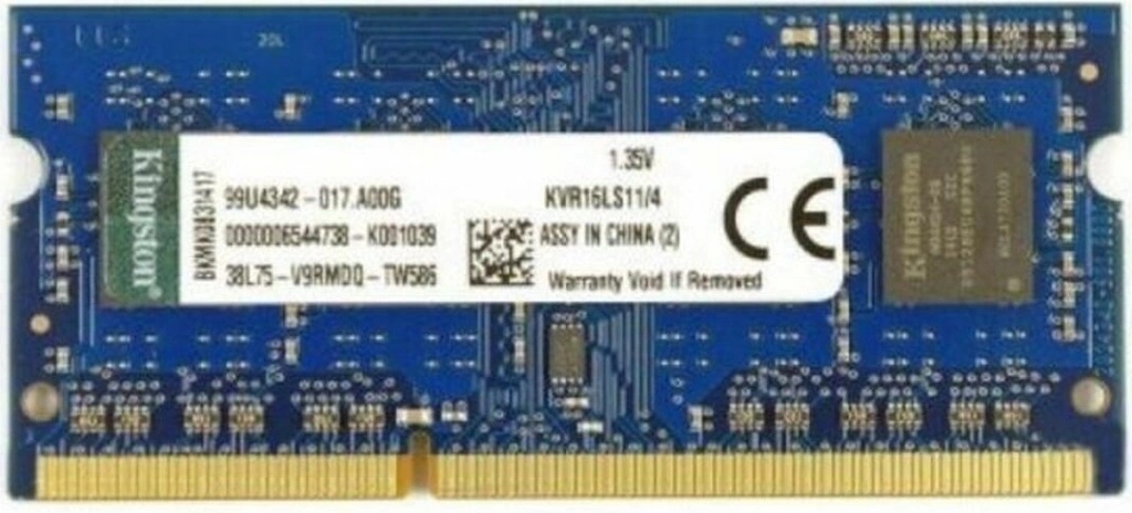 Kingston Valueram DDR3 4GB 1600MHz CL11 KVR16LS11/4 od 701 Kč