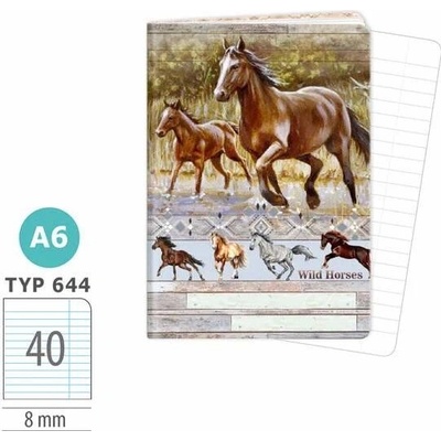 ARGUS Sešit A6 linkovaný 644 ARGUS Horses