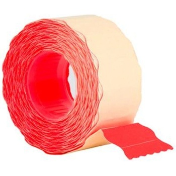 Етикети за маркиращи клещи 26x16 mm 1000 етик. /ролка Червен (520202-59)