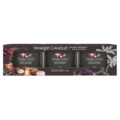 Yankee Candle Black Coconut 3 x 37 g