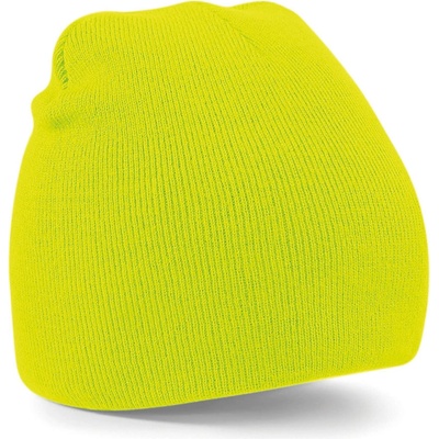 Beechfield Pull-On beanie B44 fluorescenční žlutá