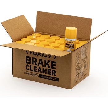 Foxigy Почистващ препарат за велосипедни спирачки 200 мл, опаковка от 24 броя Foxigy (200ml Brake cleaner)