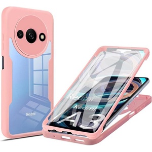Techsuit Калъф за Xiaomi Redmi A3 / Redmi A3x + Протектор - ColorVerse 360 Series - розов (KF2326878)