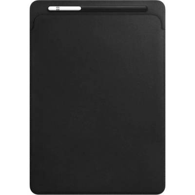 Apple Leather Sleeve - оригинален кожен калъф, тип джоб и отделение за Apple Pencil за iPad Pro 12.9 (2015), iPad Pro 12.9 (2017) (черен)