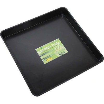Garlen čtvercová podmiska pod rostliny 60 x 60 x 7 cm černá – Zboží Dáma