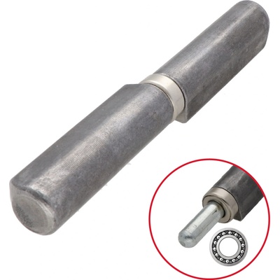 pánt dvojdielny 120x18mm s ložiskom, pozinkovaný tŕň