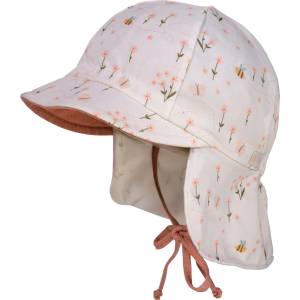 maximo Шапка с козирка Maximo Baby's Peak Cap with Tie and Printed Neck Protector Cap - Blumen - размер 45 cm (904-6333-0212)