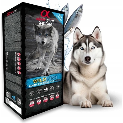 Alpha Spirit Kompletné suché mäkké krmivo Wild Fish 9 kg