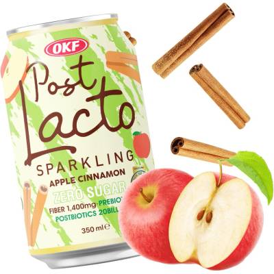 OKF PostLacto Zero Sugar Apple Cinnamon Sparkling Drink 350 ml