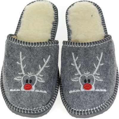 Luxusné pánske sivé papuče UNISEX SOBÍK
