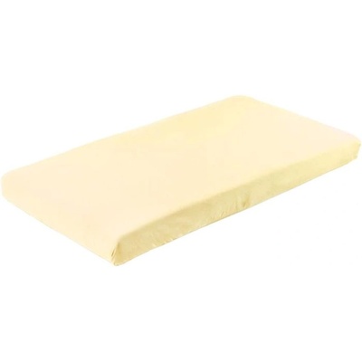 Sensillo Бебешки чаршаф с ластик Sensillo - 120 х 60 cm, жълт (SILLO-2206)