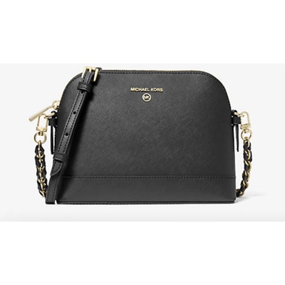 Michael Kors dámská kožená kabelka crossbody Jet Set Medium Dome černá – Sleviste.cz