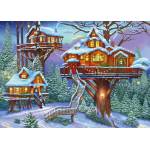 Alipson Puzzle - Puzzle Winter Treehouse - 500 piese