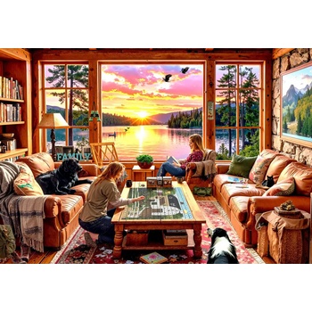 Grafika - Puzzle While They're Fishing - 1 000 piese