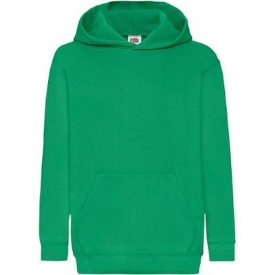 Fruit of the Loom Detská Mikina s kapucňou 62-043-0 Kelly Green