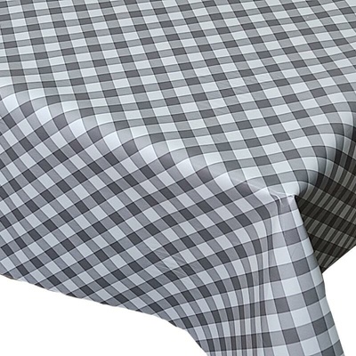 Ubrus PVC Z-A 12, metráž, 20 m x 140 cm, káro šedé, IMPOL TRADE
