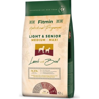 Fitmin Light & Senior Medium & Maxi Lamb & Beef 2 x 12 kg