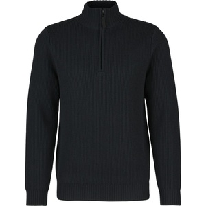 Stoic Мъжки вълнен пуловер Stoic Heavy MerinoKnit MMXX. Rutvik Half Zip Merino jumper - Black (005-5593-0313)