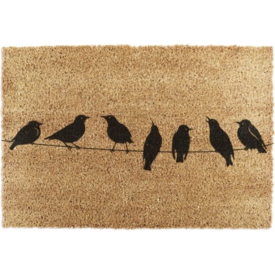 Artsy Mats Изтривалка от кокосови влакна 40x60 cm Birds On a Wire - Artsy Doormats (6040-BIRDSONWIRE)