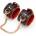 SuperLove Premium Handcuffs Black-Red