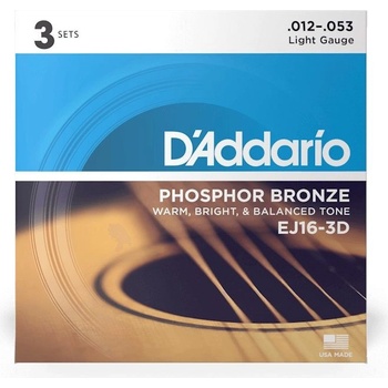 D'Addario EJ16-3D 3ks
