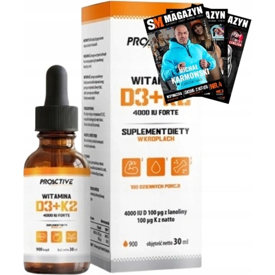 ProActive vitamín D3 4000 IU K2 Forte 30 ml