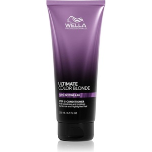 Wella Ultimate Color Blonde Conditioner хидратиращ балсам, неутрализиращ жълтеникавите оттенъци за изрусена коса, коса с кичури със студени руси нюанси 200ml