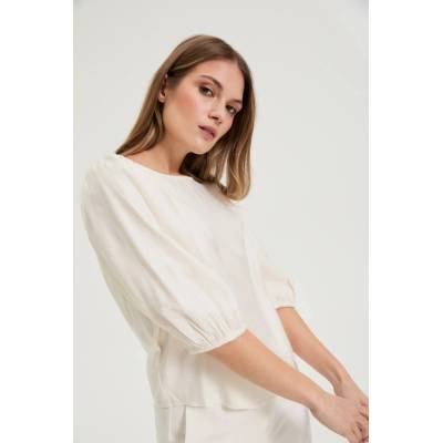 Moodo Риза с буфантни ръкави кремава Moodo Moodo | Kafyav | ЖЕНИ | XXL