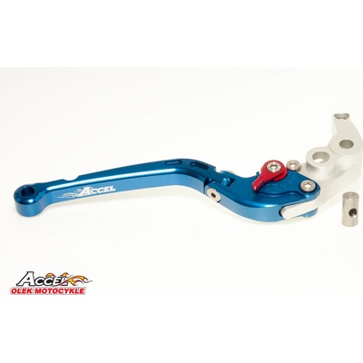 ACCEL výklopná brzdová páka SUZUKI GSXR 600/750 06-13, GSXR 1000 05-13 barva modrá (DHS03SA) (AFBL-11-4BL)