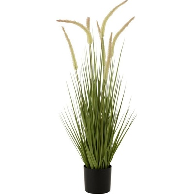 Dekorativní okrasná tráva v květináči - 11*90 cm - J-Line by Jolipa